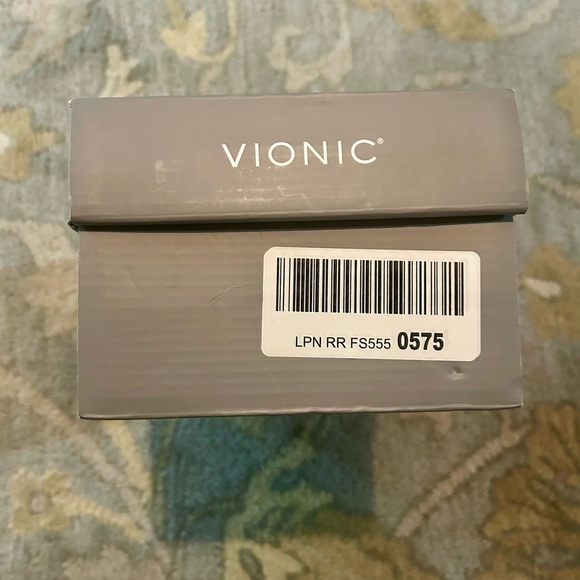 Black Vionic braided cross strap slides kalina, size 6, never worn, new in box - Picture 9 of 10